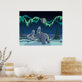 Poster d'art de l'ours polaire Imprimer Faune de l (Cuisine)