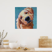 Poster d'art de marionnettes Golden Retriever (Cuisine)