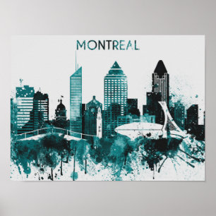 Poster d'art de Montréal Skyline