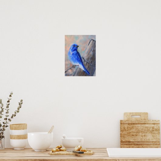 Poster d'art de Mountain Bluebird (Cuisine)