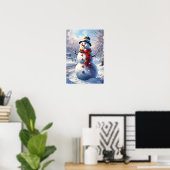Poster d'art de mur de snowman (Bureau à domicile)