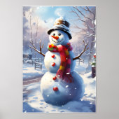 Poster d'art de mur de snowman (Devant)