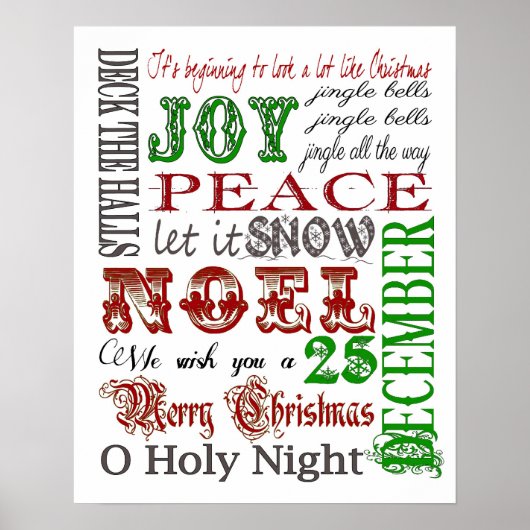 Poster d'art de Noël (Devant)