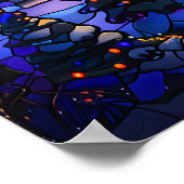 Poster d'art de Noël en verre satiné (Coin)