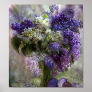 Poster d'art de Pâques Lilacs/Imprimer