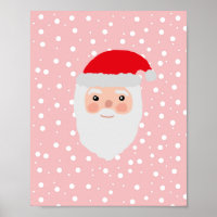 Poster d'art de père Noël Painting Jolly Illustrat