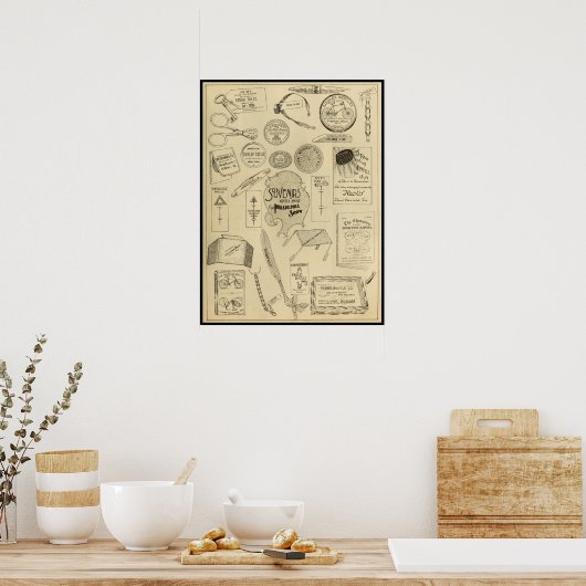 Poster d'art de Philadelphie 1894 (Cuisine)
