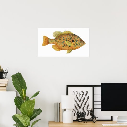 Poster d'art de poisson rouge (Bureau à domicile)