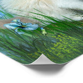 Poster D'Art De Ragdoll Kitty Et Hummingbirds (Coin)