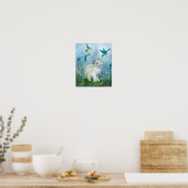 Poster D'Art De Ragdoll Kitty Et Hummingbirds (Cuisine)