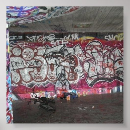 Poster d'art de rue de style banksy Londres (Devant)