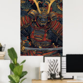 Poster d'art de Samurai - Style d'art simple inspi (Bureau à domicile)