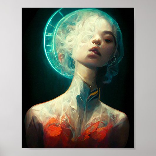 Poster d'art de science-fiction Halo Imaginaire (Devant)