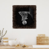 Poster d'art de Sepia Basketball (Cuisine)