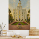 Poster d'art de St. George Utah Temple Painting™ L (Cuisine)