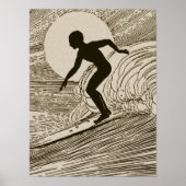 poster d'art de surf vintage (Devant)