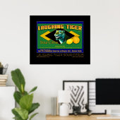 Poster d'art de Tiger Sour Citrus riant (Bureau à domicile)