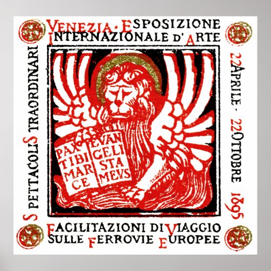 Poster d'art de Venise 1895 (Devant)