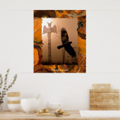 Poster d'art de vol Crow Spirit & Totem Pole (Cuisine)
