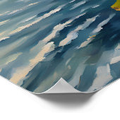 Poster d'art de voyage des falaises de Moher (Coin)