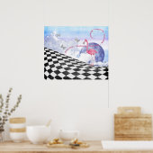 Poster d'art de Wonderland Flamant rose rose Imagi (Cuisine)