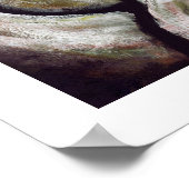 Poster d'art décoratif unique Rose rouge Abstraite (Coin)