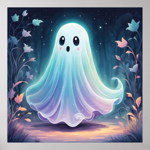 Poster d'art déplaisant Cute Ghost