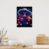 Poster d'art des champignons (Cuisine)