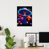 Poster d'art des champignons (Bureau à domicile)