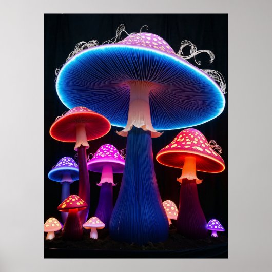 Poster d'art des champignons (Devant)