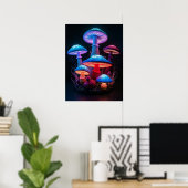 Poster d'art des champignons (Bureau à domicile)