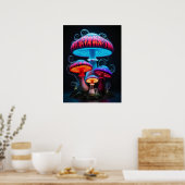 Poster d'art des champignons (Cuisine)