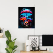 Poster d'art des champignons (Bureau à domicile)