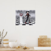 Poster d'art des douches d'avril (Cuisine)