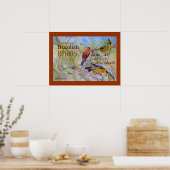 Poster d'art des oiseaux des Prairies brésiliennes (Cuisine)
