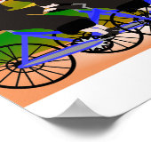 Poster d'art des soeurs à vélo (Coin)