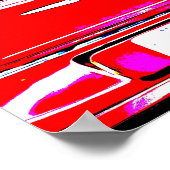 Poster d'art des voitures embouteillées dans les t (Coin)