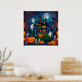 Poster d'art d'Halloween (Cuisine)