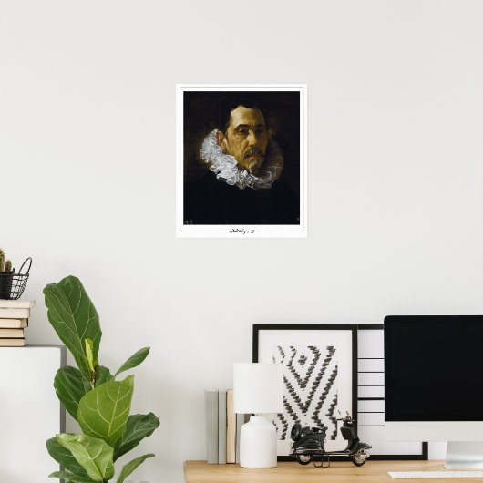 Poster d'art Diego Velázquez Zedign #73 (Bureau à domicile)