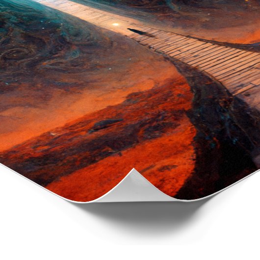 Poster d'art d'Imaginaire d'Other world Road 2 (Coin)