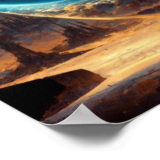 Poster d'art d'Imaginaire d'Other world Road 3 (Coin)