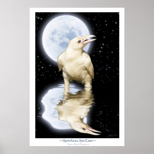 Poster d'art d'Imaginaire Rare WHITE RAVEN (Devant)