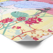 Poster d'art d'oiseaux multimédias (Coin)