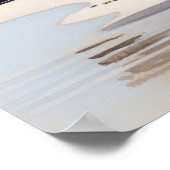 Poster d'art d'oiseaux sur le Pluvier neigeux (Coin)