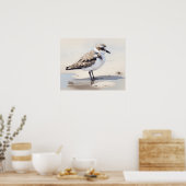 Poster d'art d'oiseaux sur le Pluvier neigeux (Cuisine)