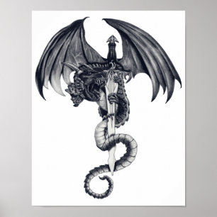 Poster d'art Dragon & Sword