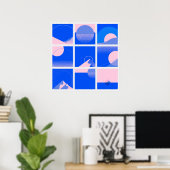 Poster d'art du Bauhaus Carré à 2 pieds 7 (Bureau à domicile)