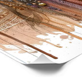 Poster d'art du Cheval Aquarelle (Coin)