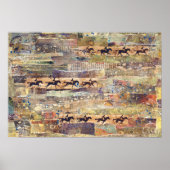 Poster d'art du cheval ou papier découpage (Devant)