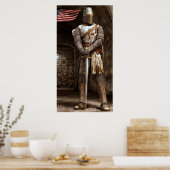 Poster d'art du chevalier modèle (Cuisine)